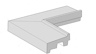 Fensterbankprofil Typ Z Eckstück